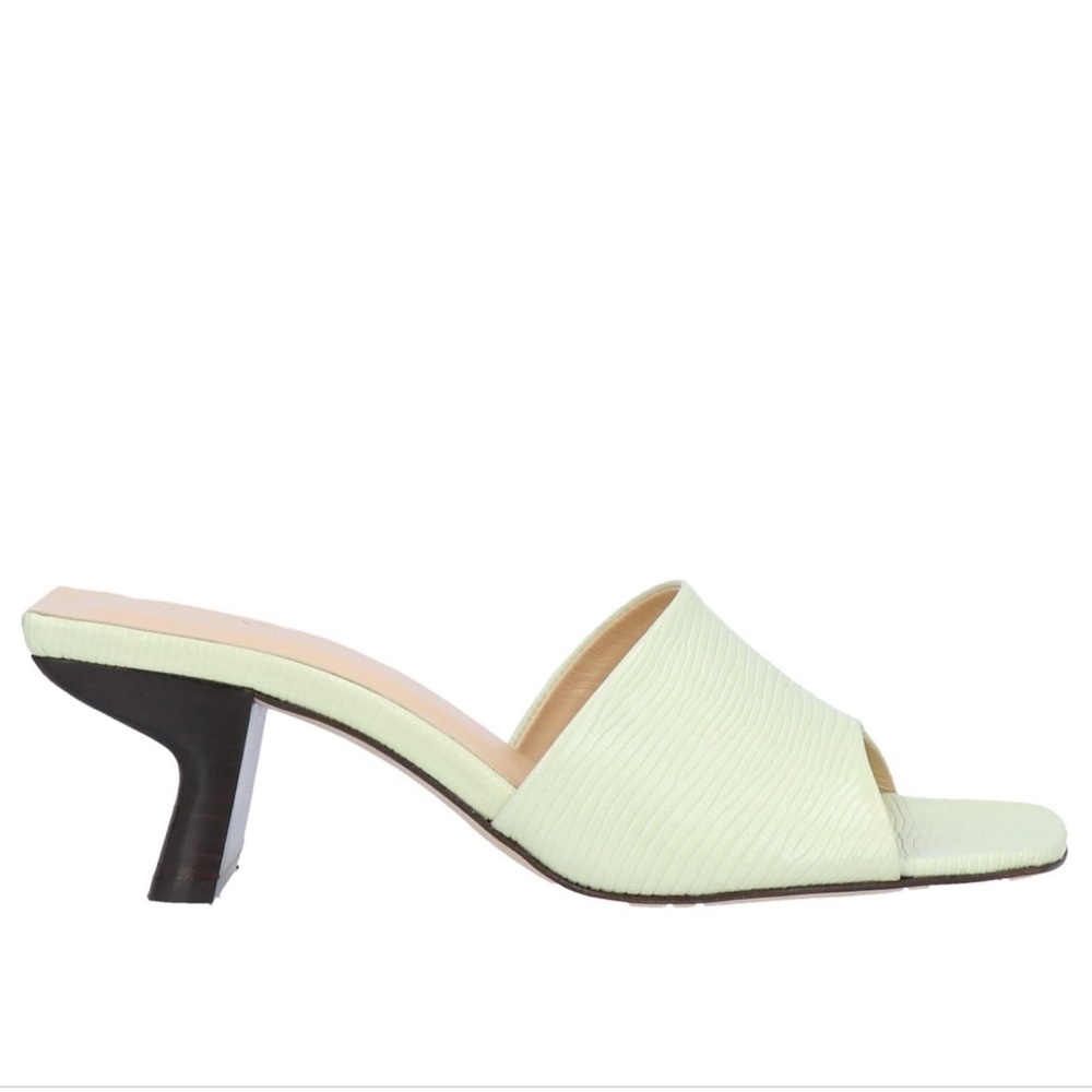 By Far Light Green Heels
